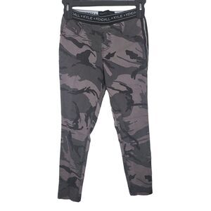 Kendall + Kylie Pull On Grey Camo Pants Small Womens Mid Rise Skinny Leg Bottoms